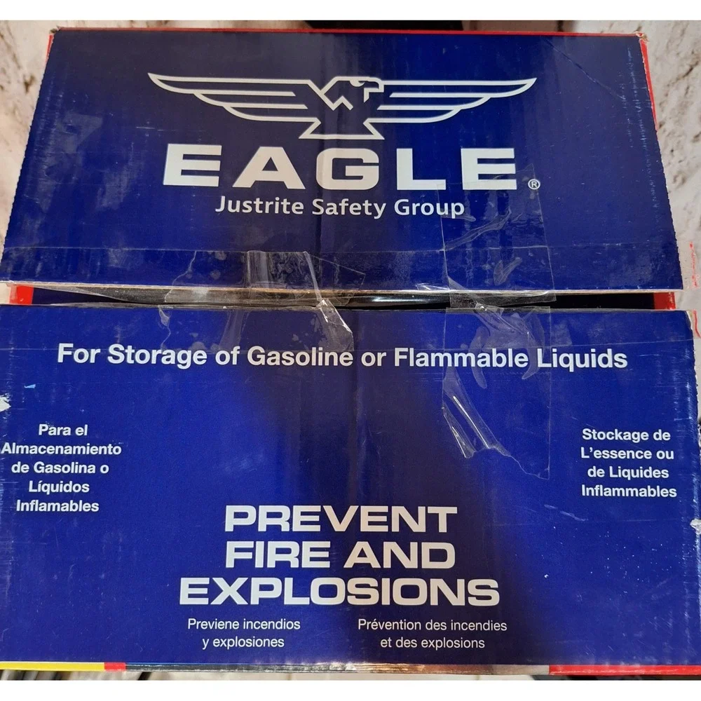 Eagle UI50FS Type I Safety Can 5 Gallon Red Steel Gasoline Storage Gas Can USA